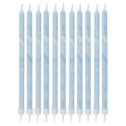 Visoke svečke, blue marble