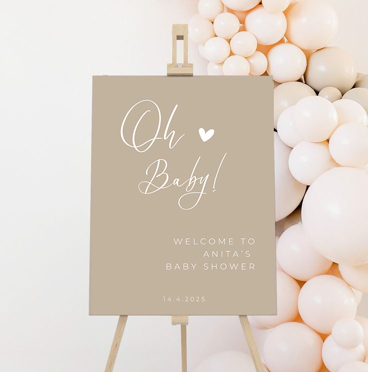 BABY SHOWER TABLA DOBRODOŠLICE