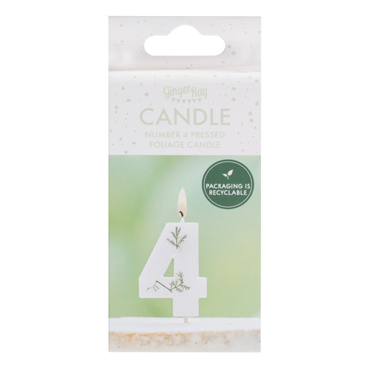 Rojstnodnevna svečka, listki - številka 4
