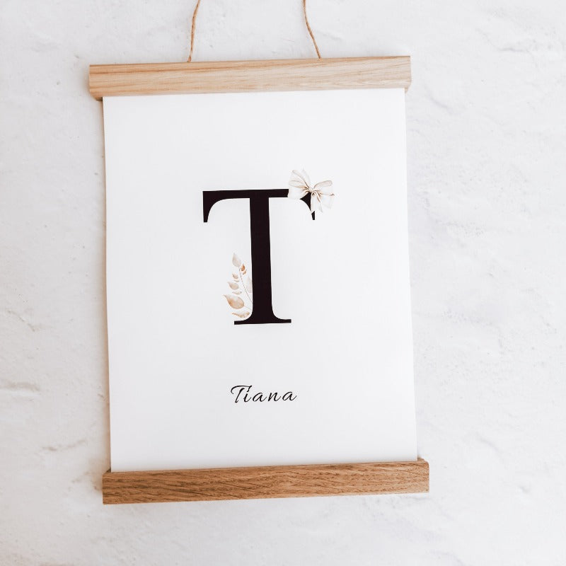 PERSONALIZIRAN PRINT Z INICIALKO