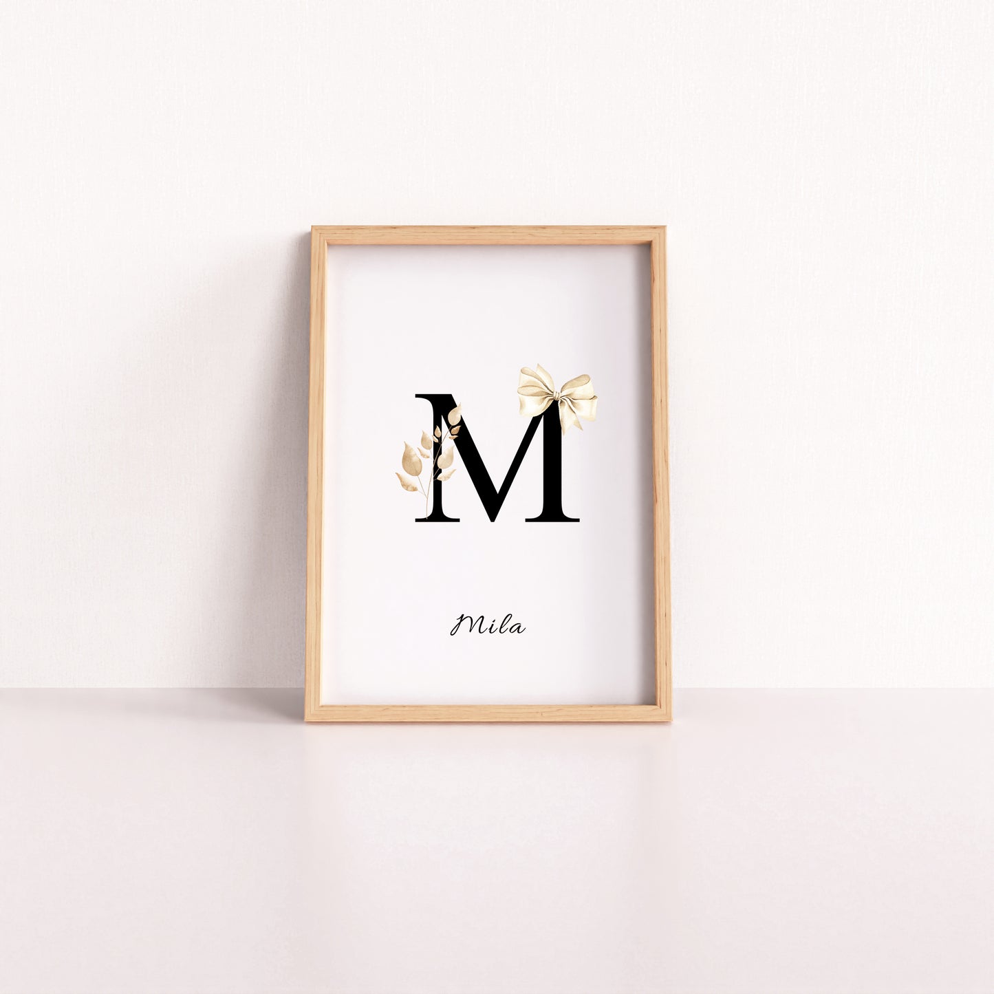 PERSONALIZIRAN PRINT Z INICIALKO