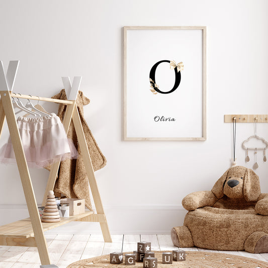 PERSONALIZIRAN PRINT Z INICIALKO